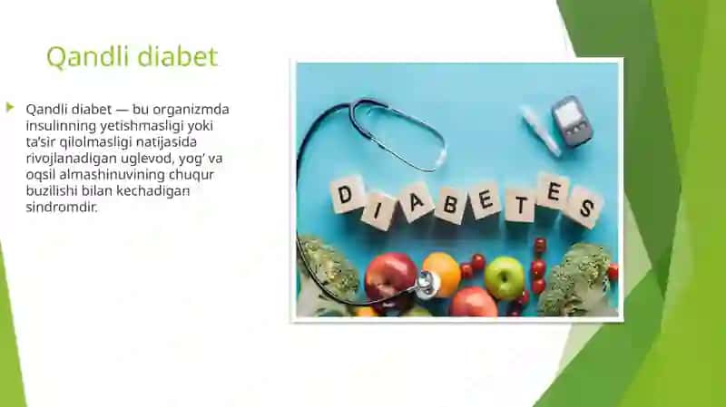 Patologik fiziologiya ppt qandli diabet 3