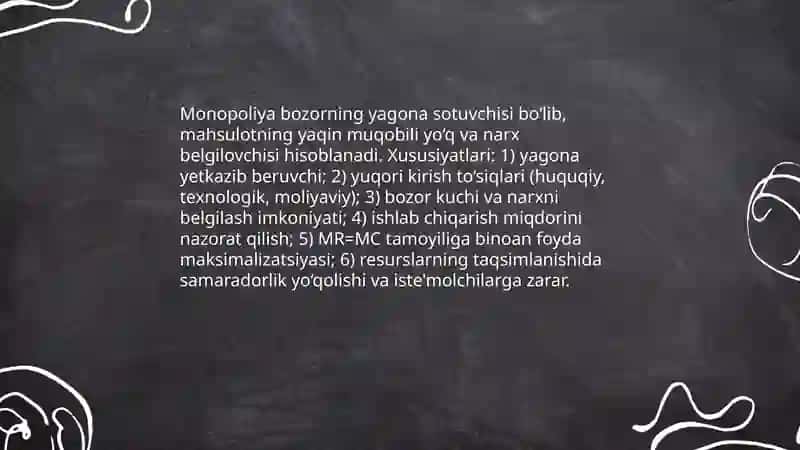 Monopoliya va uning iqtisodiy oqibatlari 3