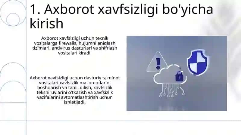 Axborotni himoyalashning texnik va dasturiy vositalari 3