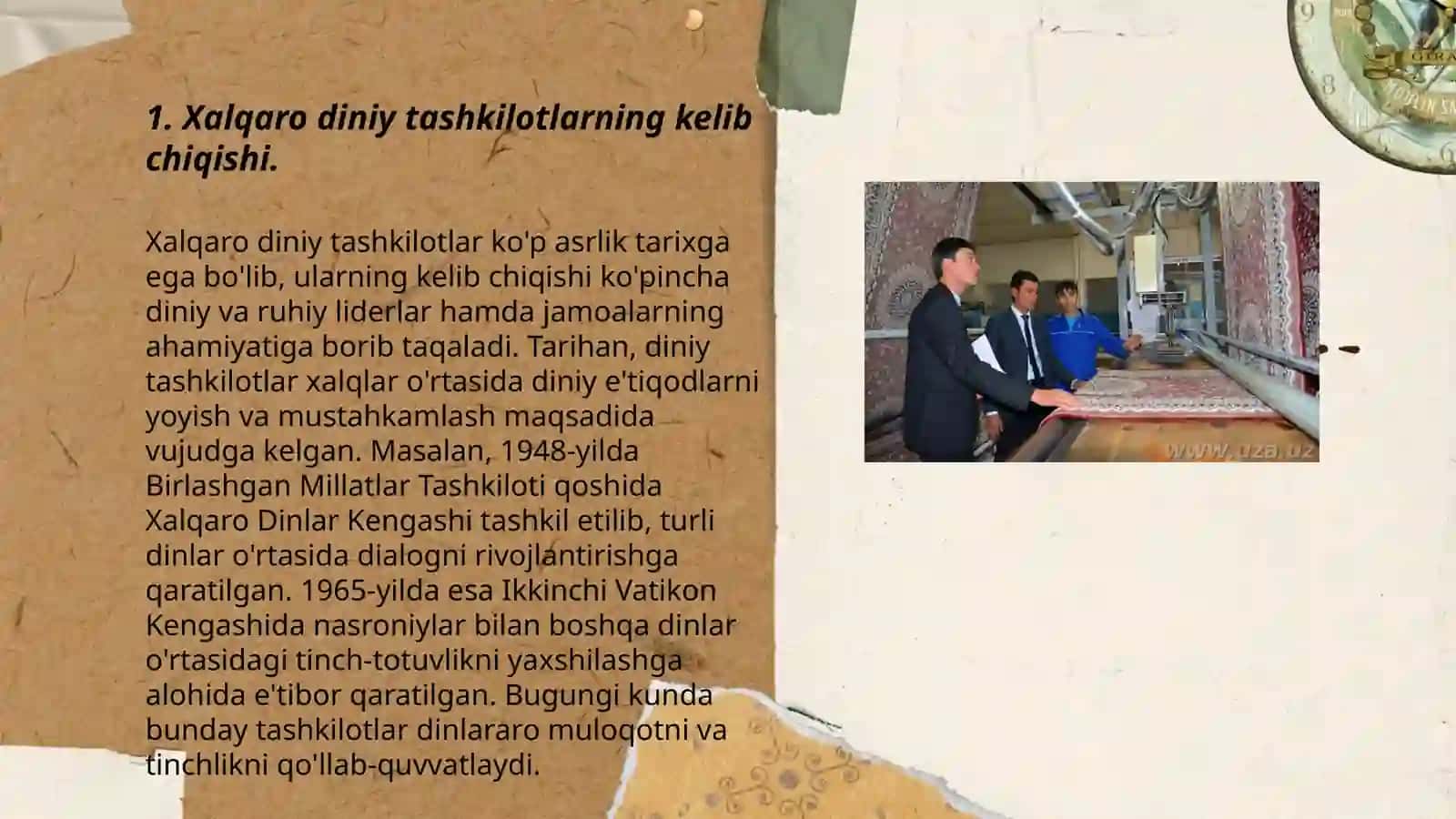 Xalqaro diniy tashkilotlar faoliyatining tarixi 3
