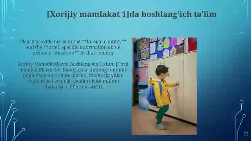 Xorijiy Mamlakatlarda Boshlang'ich Ta'lim 3