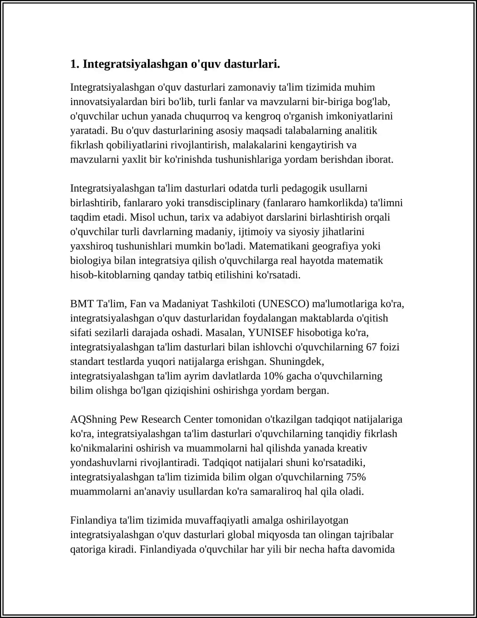 IMKONIYATI CHEKLANGAN BOLALARNI UMUMTA’LIM MAKTABLARDA OʻQITISHDA KONSEPTUAL TALABLAR 3