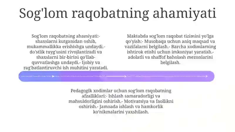 Pedagogik Xodimlar O'Rtasida Sog'Lom Raqobat Tizimini Yo'Lga Qo'Yish 3