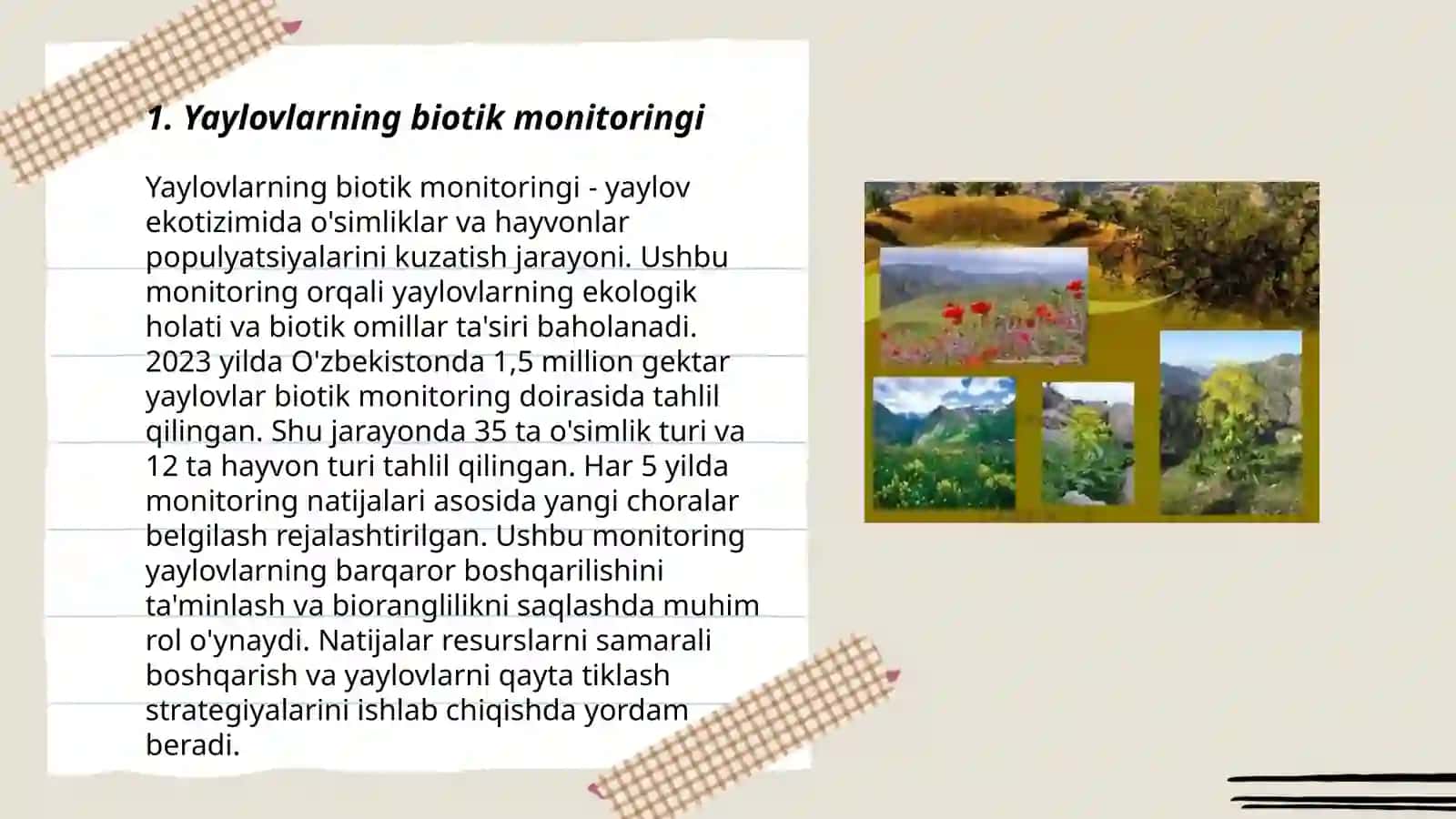 Yaylov va o‘tloq monitoringi 3