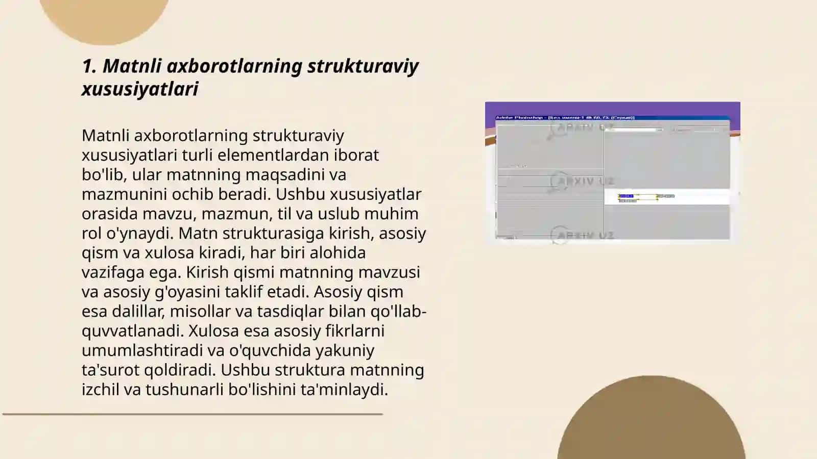 Matnli va grafik axborotlar hajmini aniqlash 3