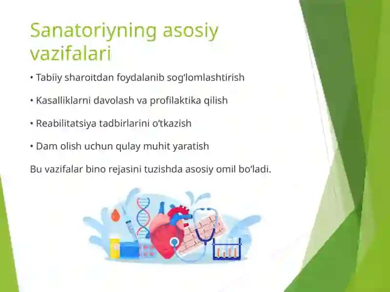 Sanatoriy binolarining funksional taqsimlanishining o‘ziga xos jihatlari 3