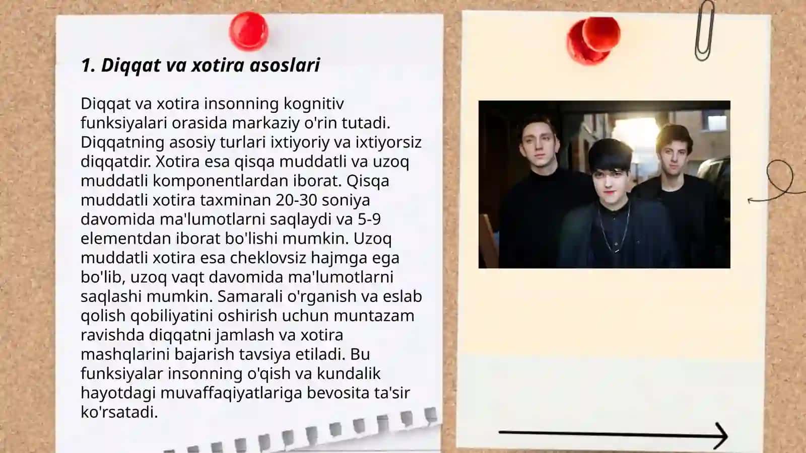 Diqqatning Barqarorligi va ijtimoiy xotirani bog'liqligi 3