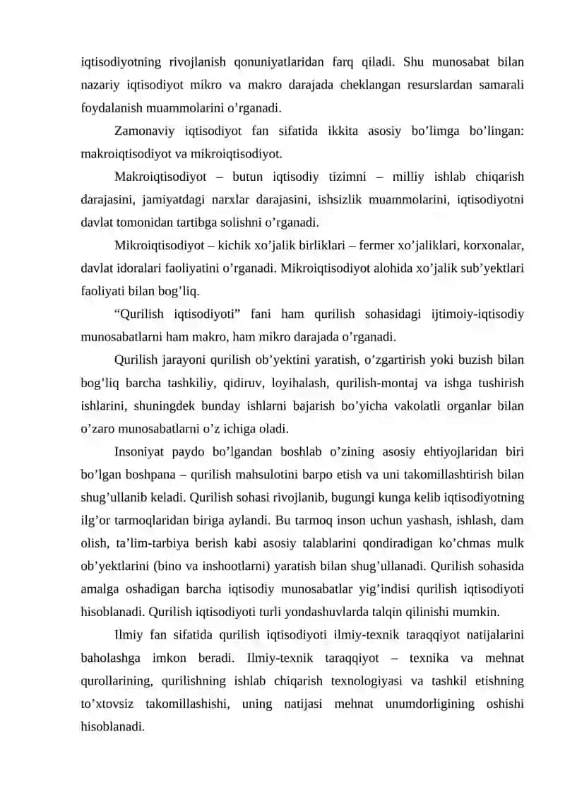 Qurilish iqtisodiyoti 3
