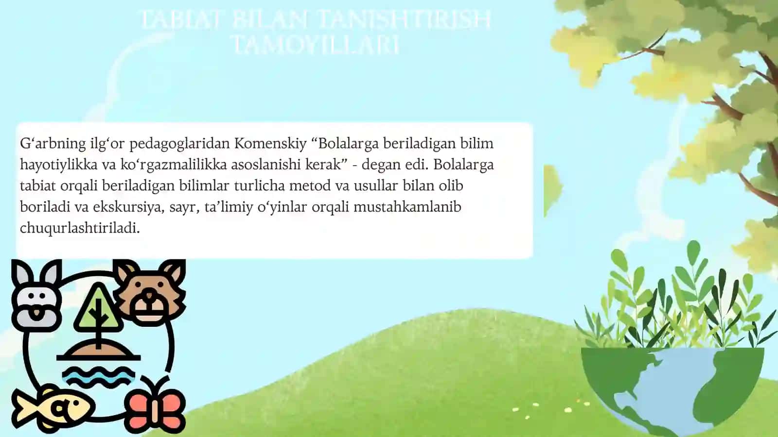 Maktabgacha ta’lim tashkilotlarida tabiat bilan tanishtirishning mazmuni 3
