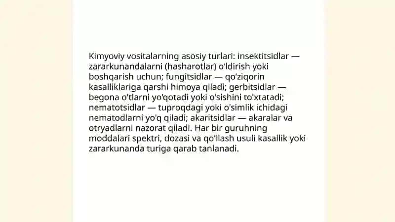 O’simliklarni kimyoviy himoya qilish usullari 3