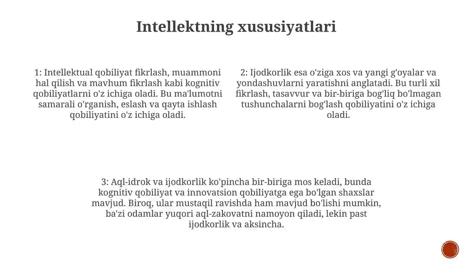 Intellekt Va Kreativlik Haqida Tushuncha 3