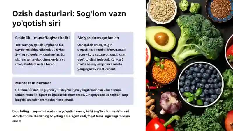 Sog'lom hayot: Oddiy qadamlar bilan baxtli hayot sari 3