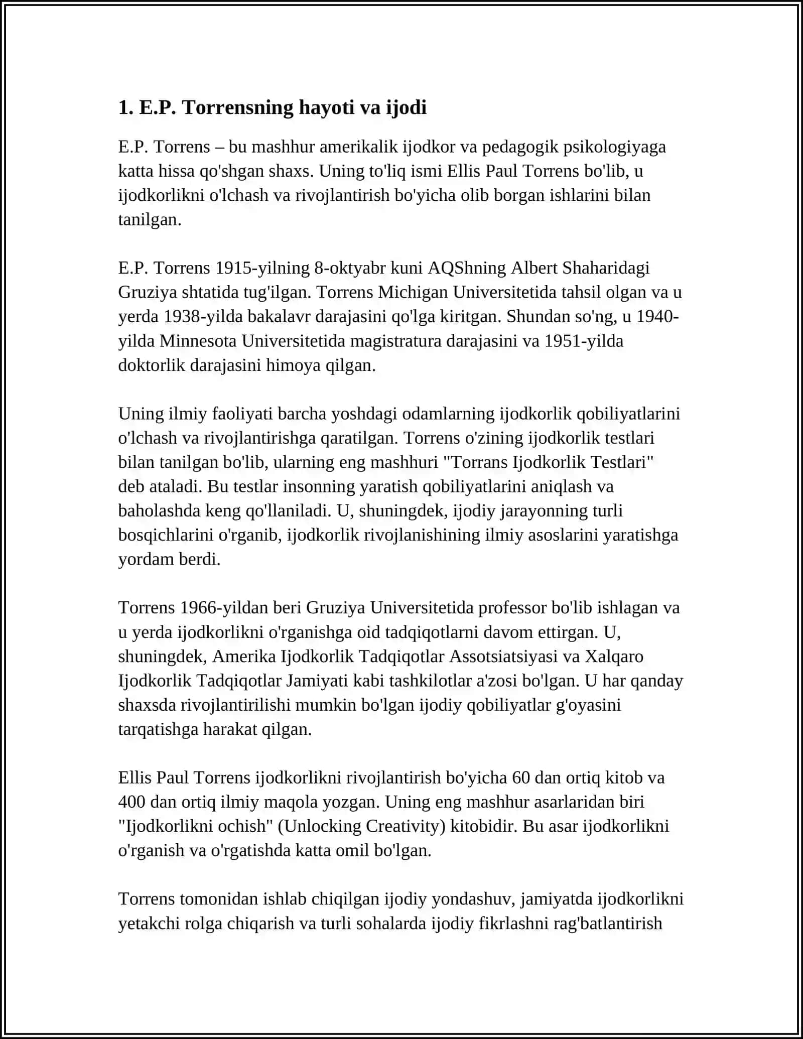 "E.P. TORRENSNING TUGALLANMAGAN RASMLAR" 3