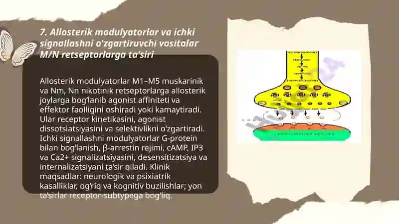 M va N xolinoretseptorlarga ta'sir etuvchi vositalar 3