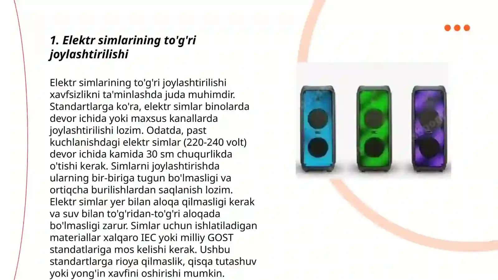 Fuqoro va maishiy binolarning elektr jixozlarini oʻrnatish 3