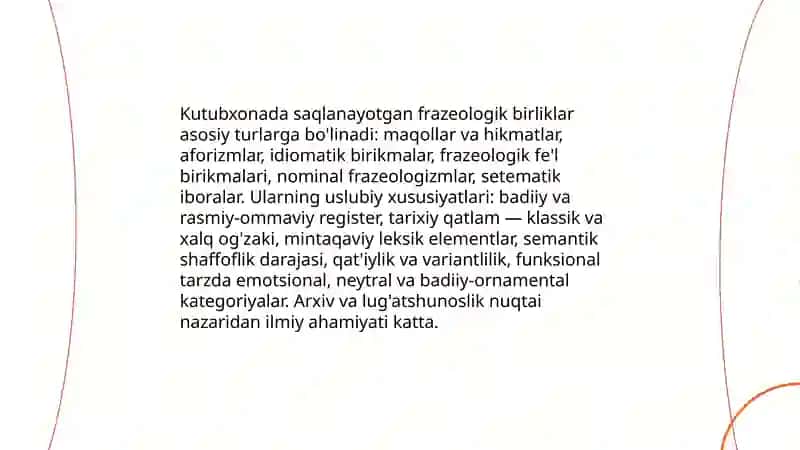 Frazeologik birliklarning turlari va uslubiy xususiyatlari 3