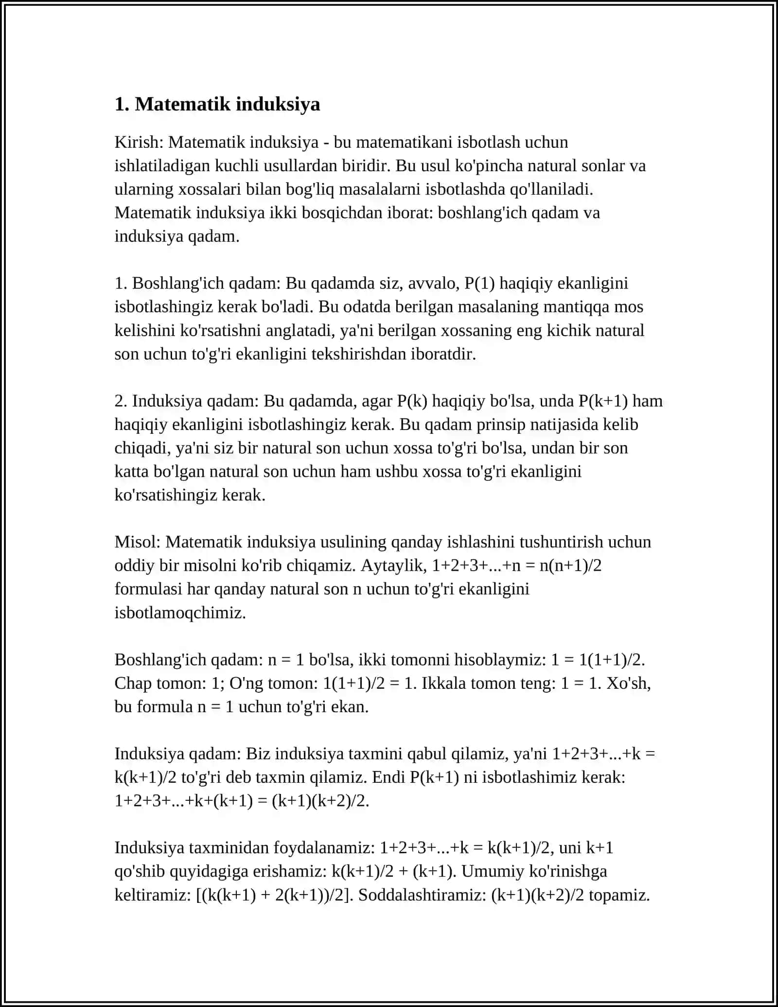 TENGSIZLIKLARNI ISBOTLASHNING NO STANDART USULLARI 3