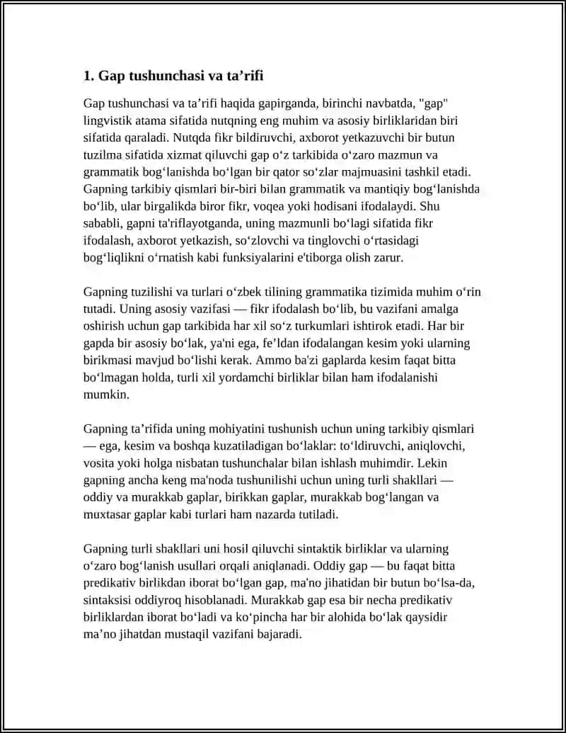 GAP VA UNING TURLARI 3