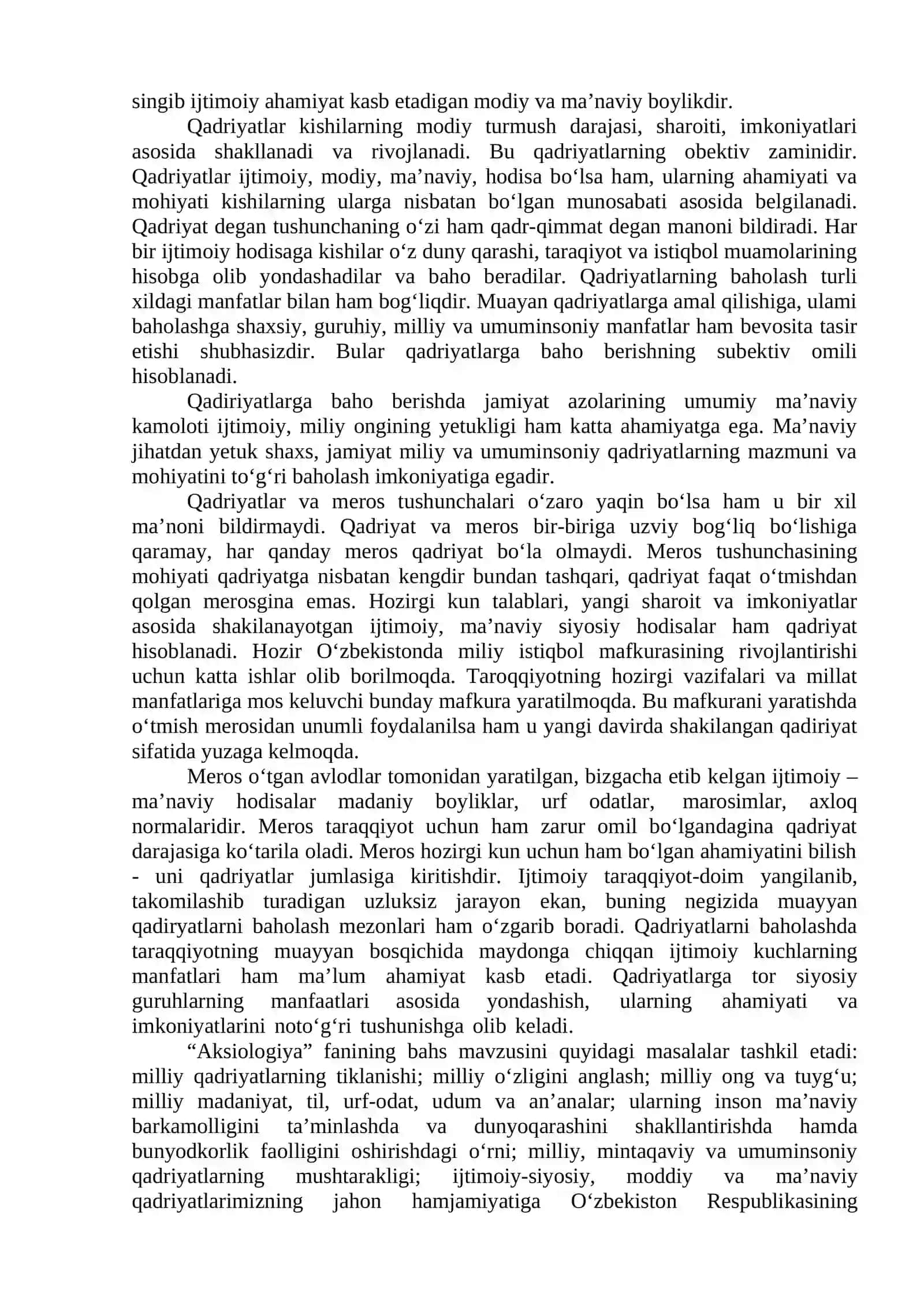 Qadriyatlar Falsafasi 3
