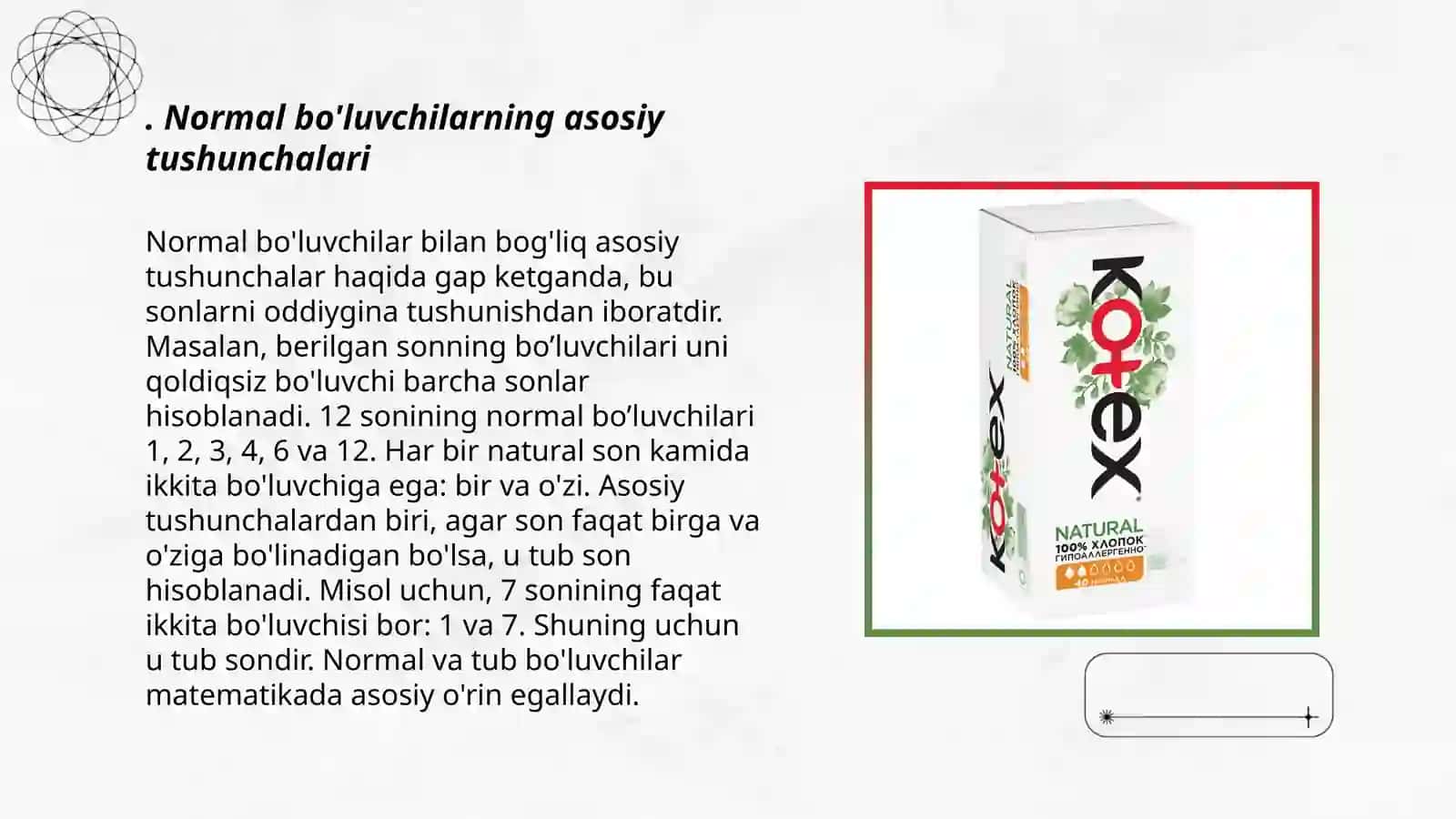 Normal bo'luvchilar. Faktor guruppalar 3