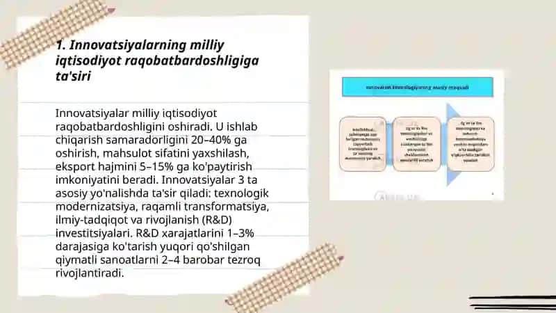 Innovatsiyalarning milliy iqtisodiyot raqobatbardoshligiga ta'siri 3