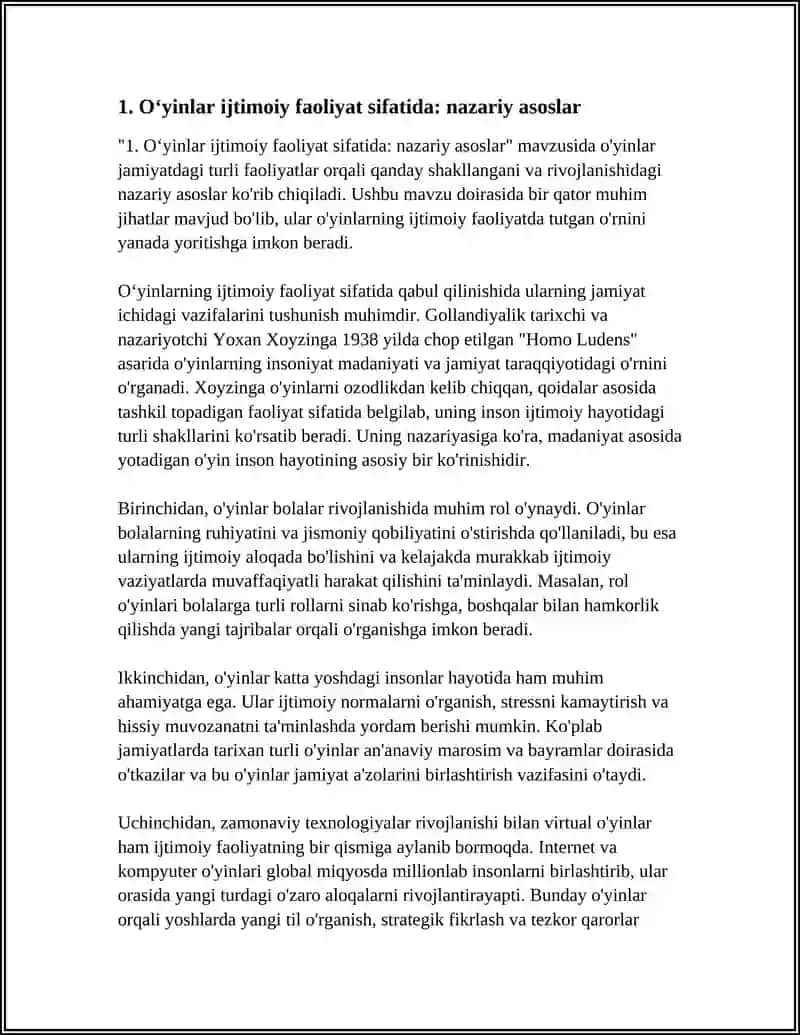 OʻYINLAR IJTIMOIY FAOLIYAT SIFATIDA 3