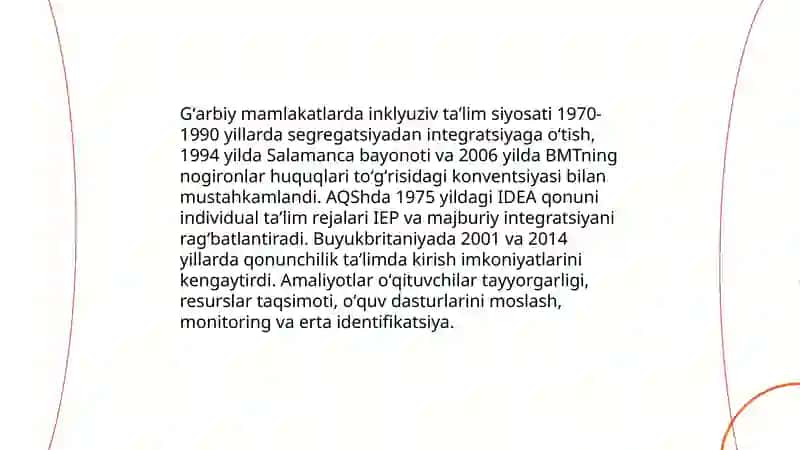Inklyuziv taʼlimni rivojlantirishdagi xalqaro tajribalar 3