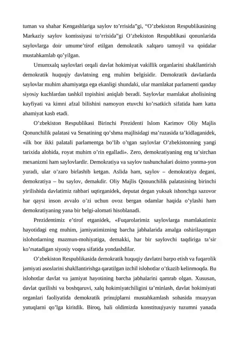 O’ZBEKISTONDА DEMOKRАTIK, FUQАROLIK JАMIYATI АSOSLАRINING SHАKLLАNISHI, АMАLGА OSHIRILGАN SIYOSIY ISLOHOTLАR. 3