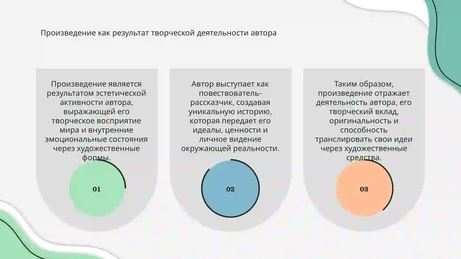 Произведение как продукт эстетической активности автора 3