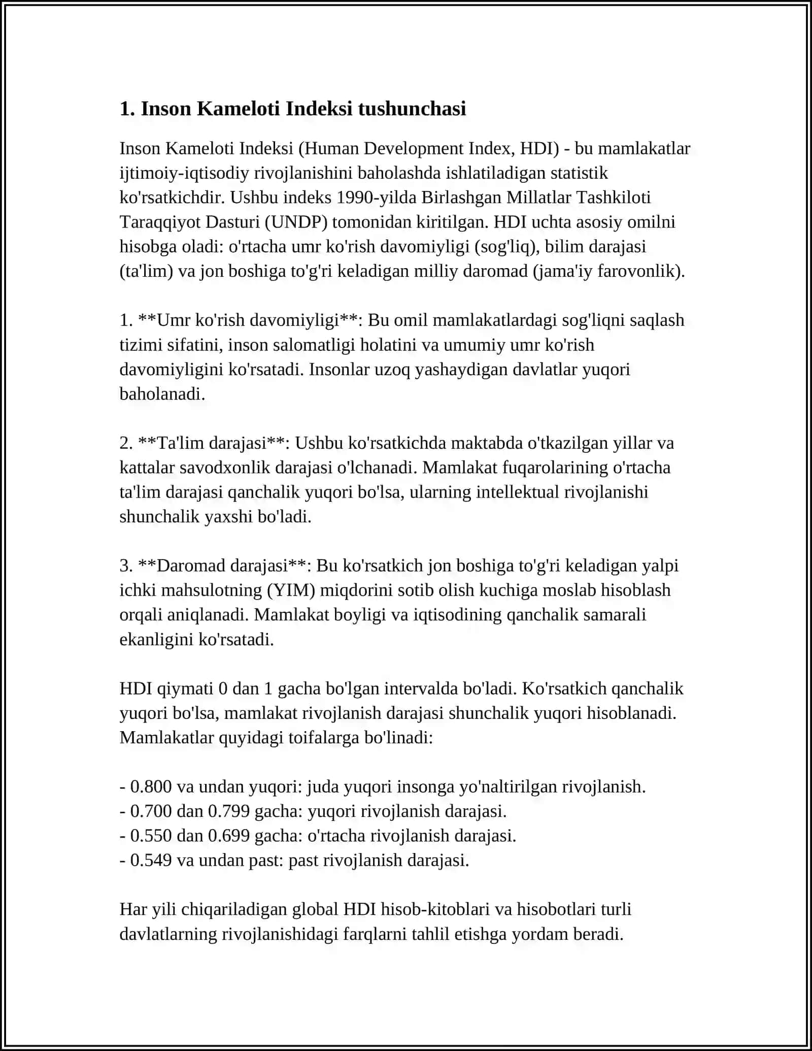 OʻZBEKISTONDAGI "INSON KAMOLOTI INDEKSI","HUQUQ USTUVORLIGI INDEKSI"DAGI OʻRINLARI 3