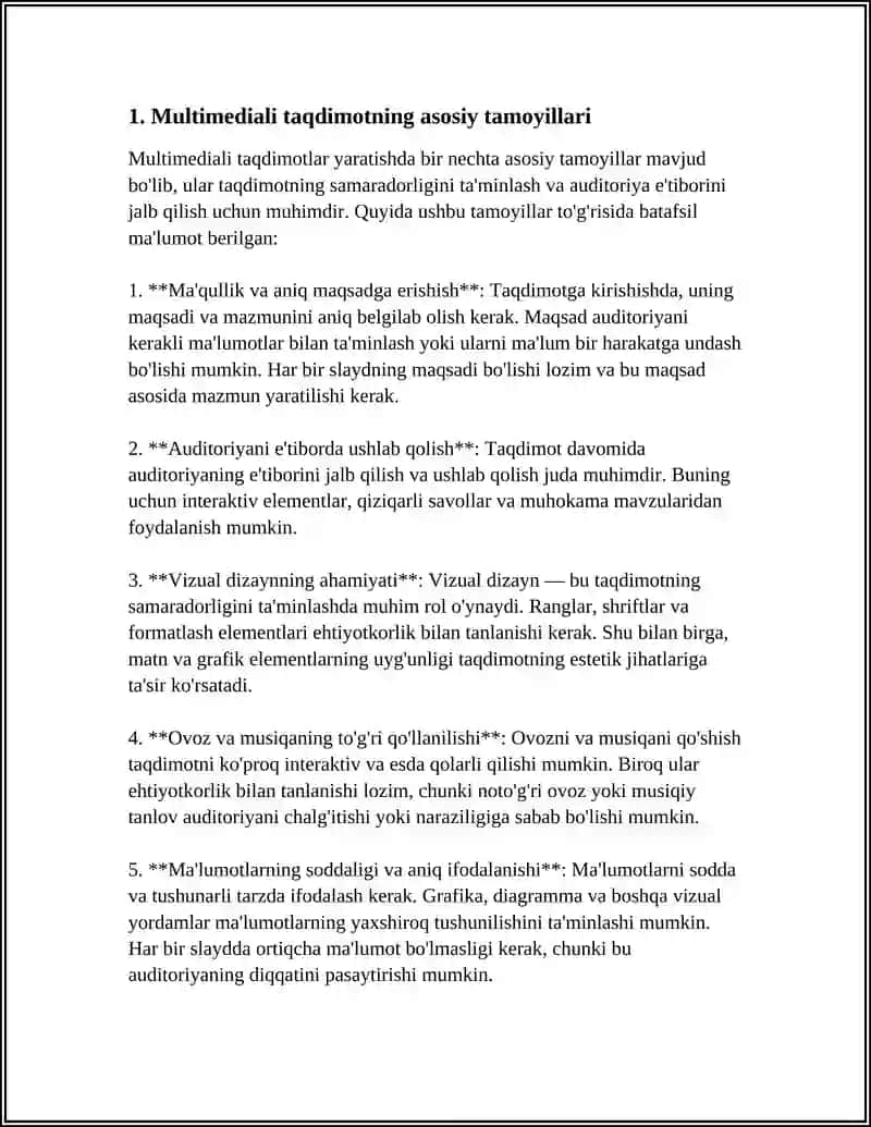 MULTIMEDIALI TAQDIMOT YARATISH 3