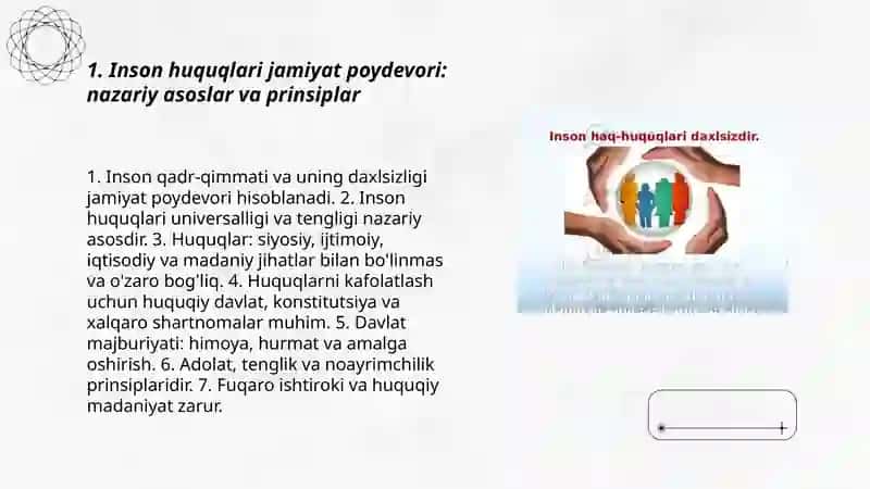 Inson huquqlari jamiyat poydevori 3