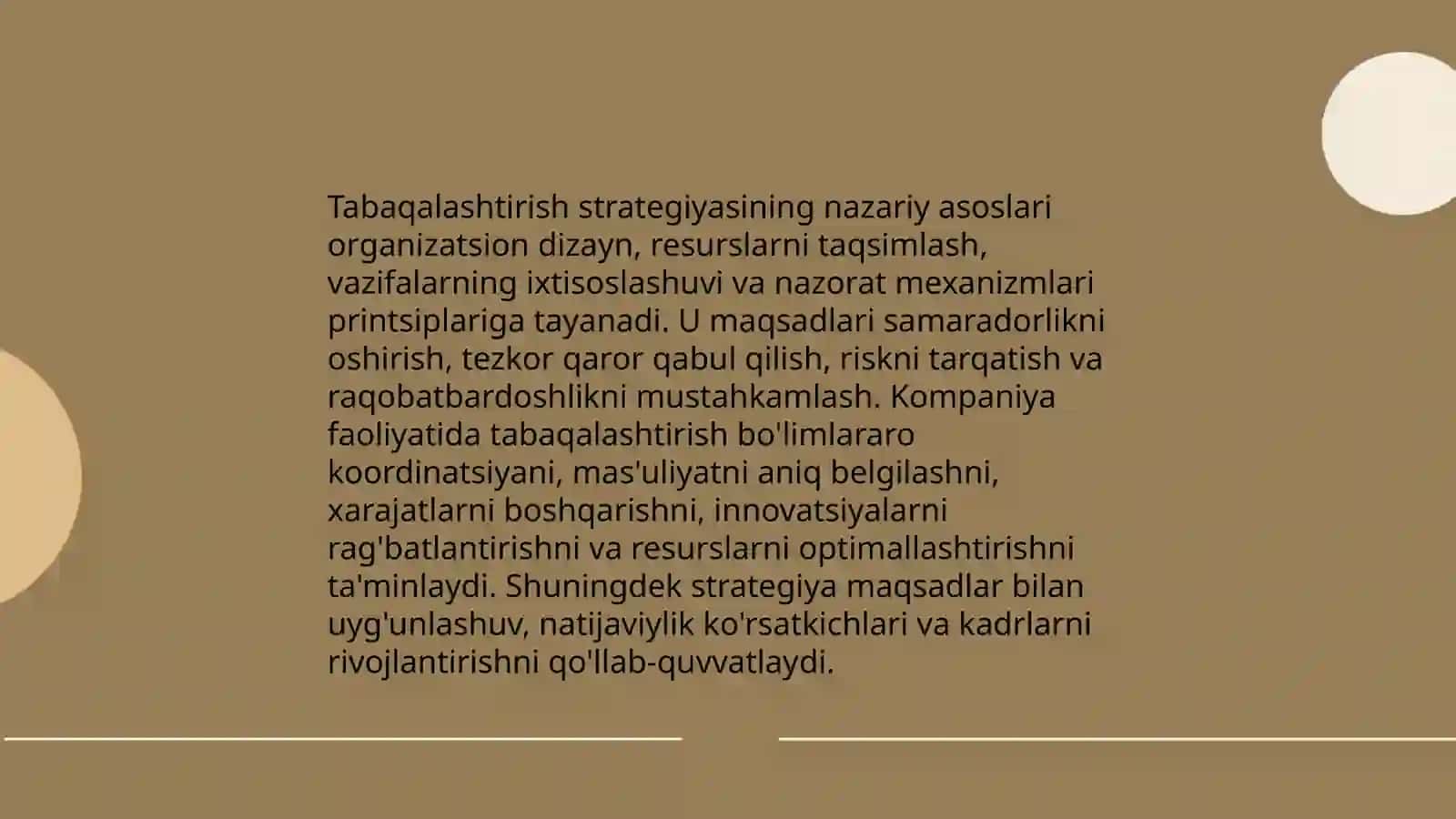 Tabaqalashtirish strategiyasi 3