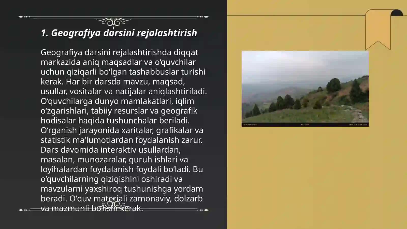 Maktabda geografiya darsini oʻtish sirlari 3