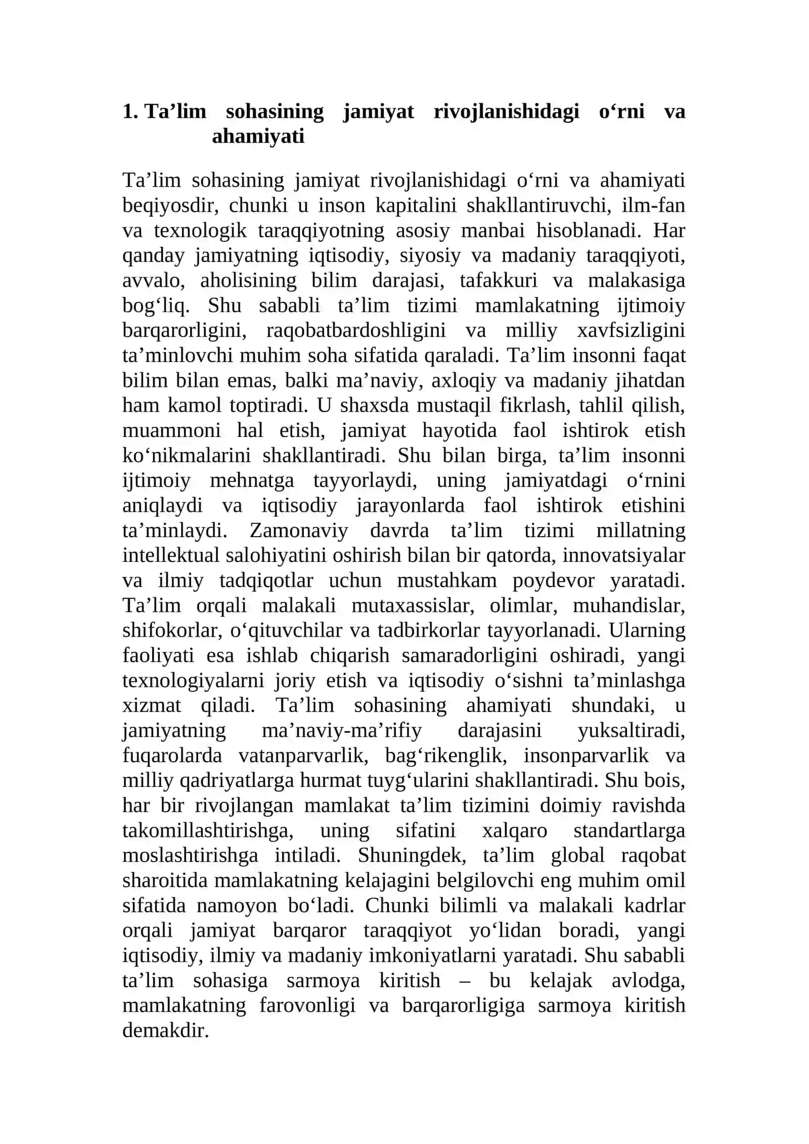 O‘zbekistonda ta’lim sohasidagi davlat siyosati 3
