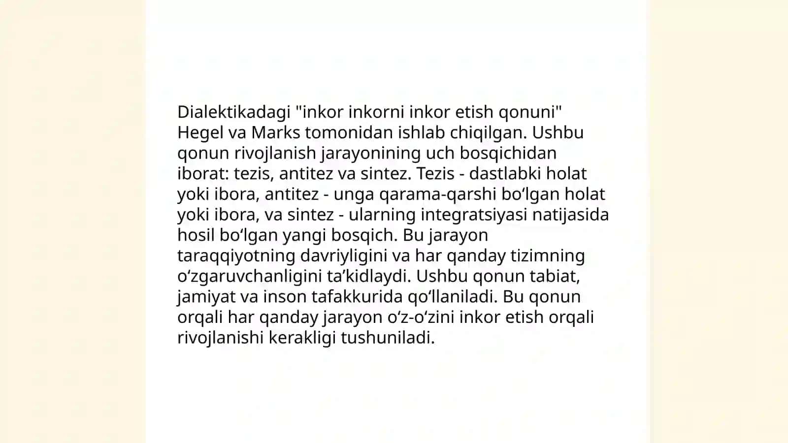 Dialektikaning asosiy qonunlari va barcha kategoriyalari 3