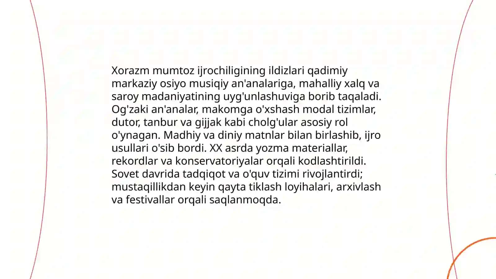 Xorazm mumtoz ijrochiligi va suvoralar 3