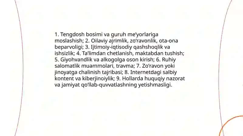 Yoshlar oʻrtdasidagi deviant xulq-atvor profilaktikasi 3