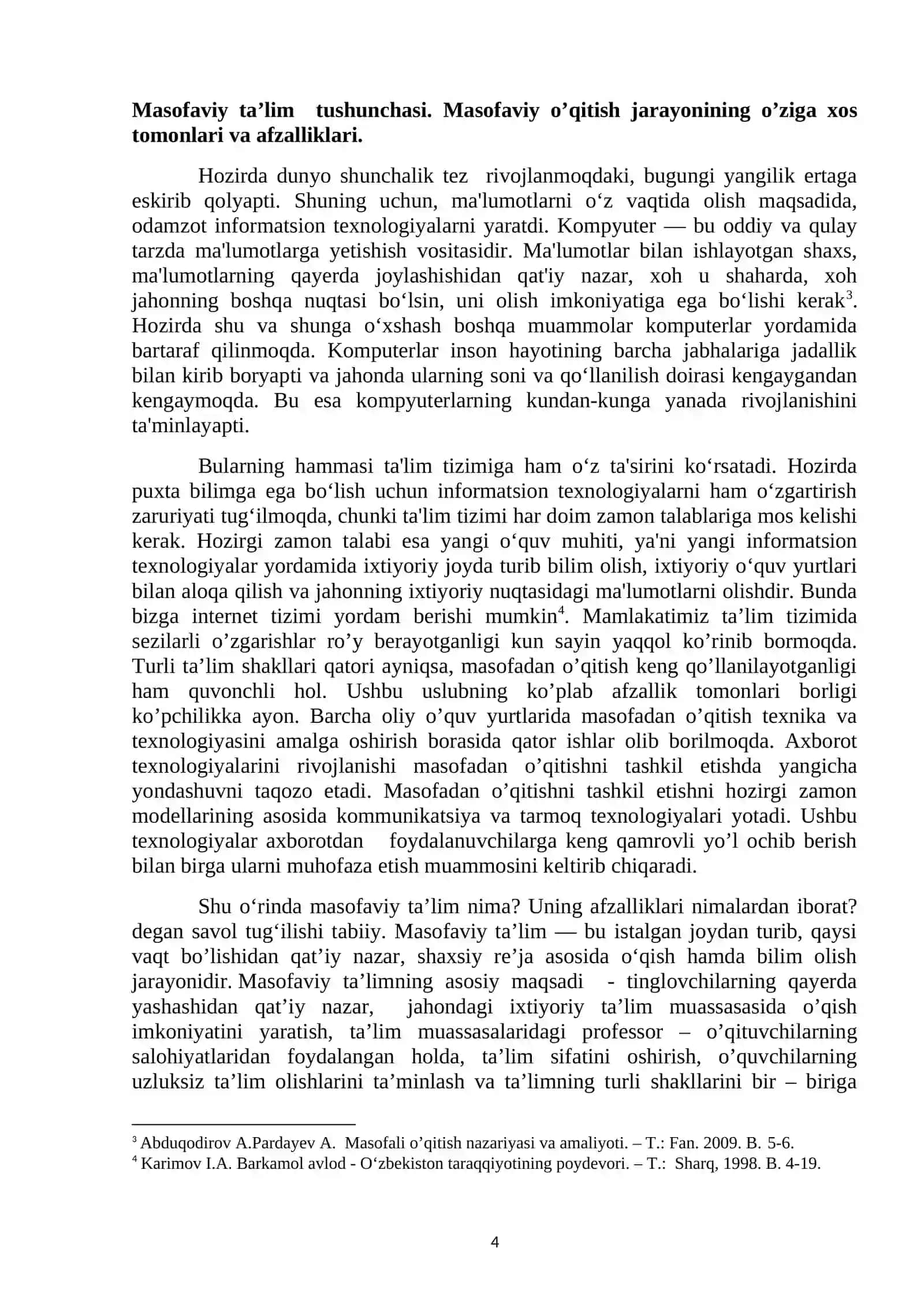 MASOFALI TA`LIM IMKONIYATLARI 3