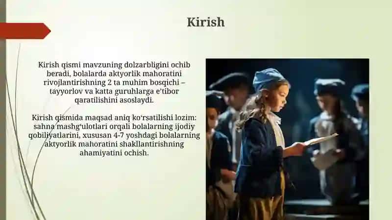 Bolalarda aktyorlik qobiliyatini rivojlantirish 3