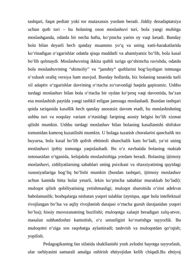Bolalarning ijtimoiy moslashuvi fanining boshqa fanlar bilan aloqasi 3