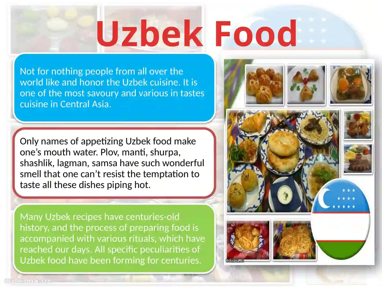 Plan: Uzbek cuisine 3
