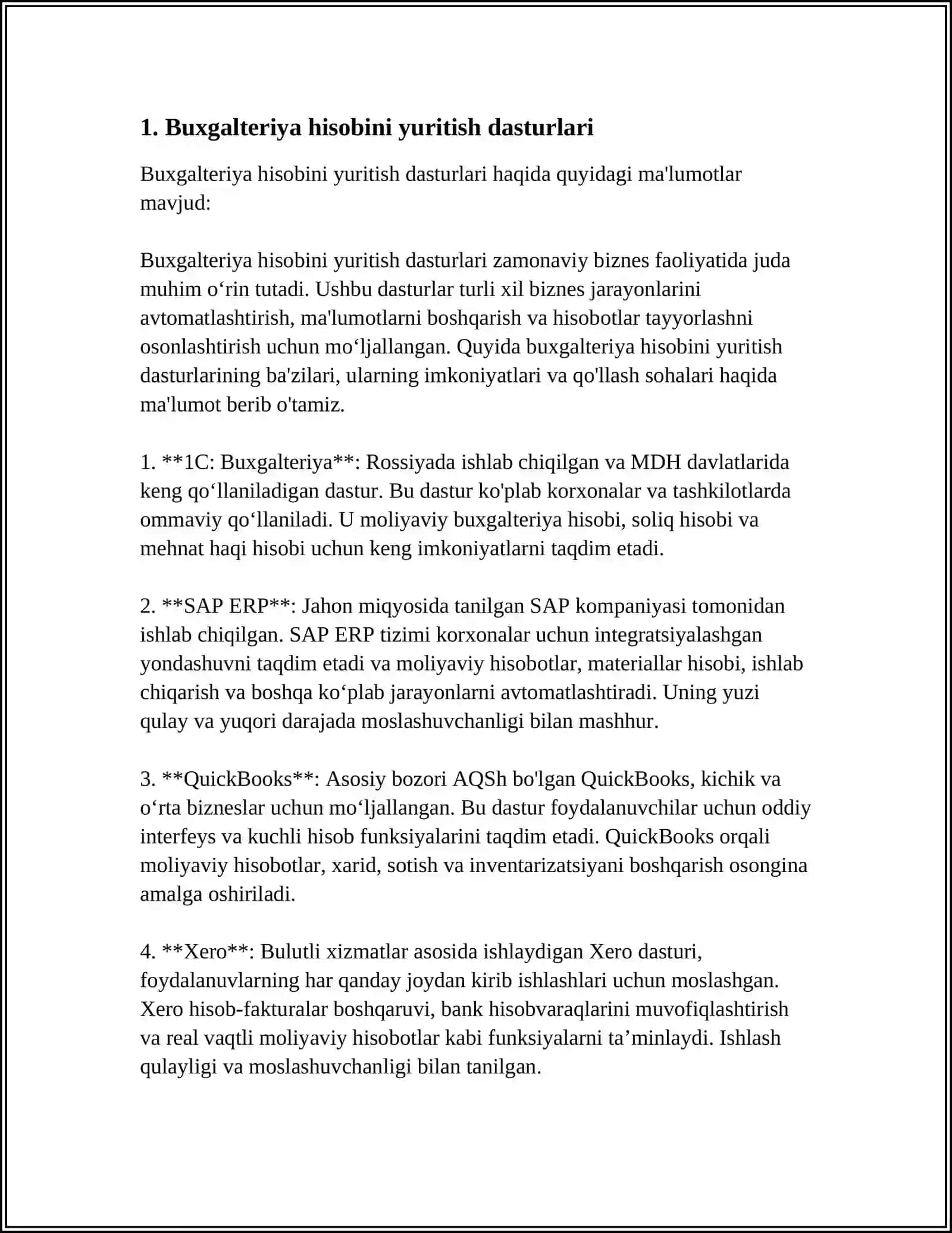IQTISОDIYOTDА QO’LLАNILАDIGАN АMАLIY DАSTURIY MАHSULОTLАR 3