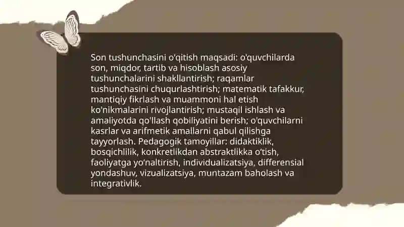 Son tushunchasini oʻqitish metodikasi 3
