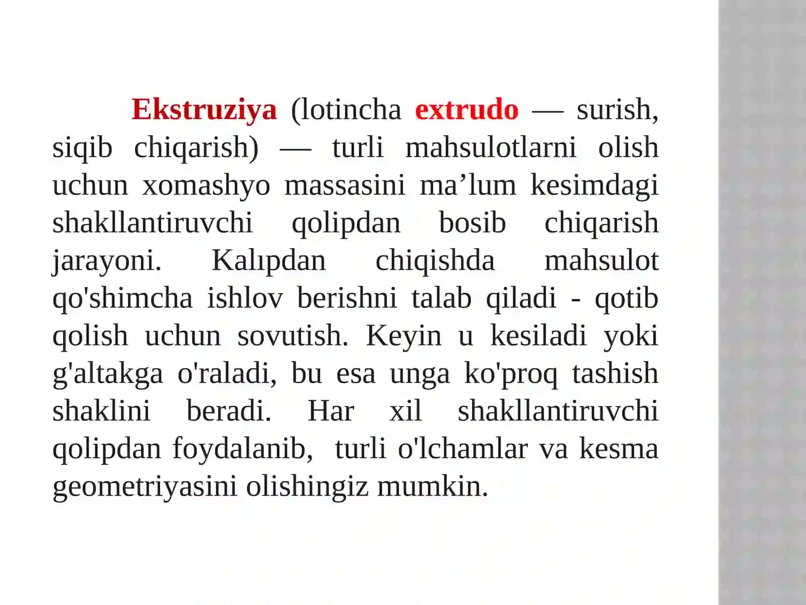 Ekstruziya 3