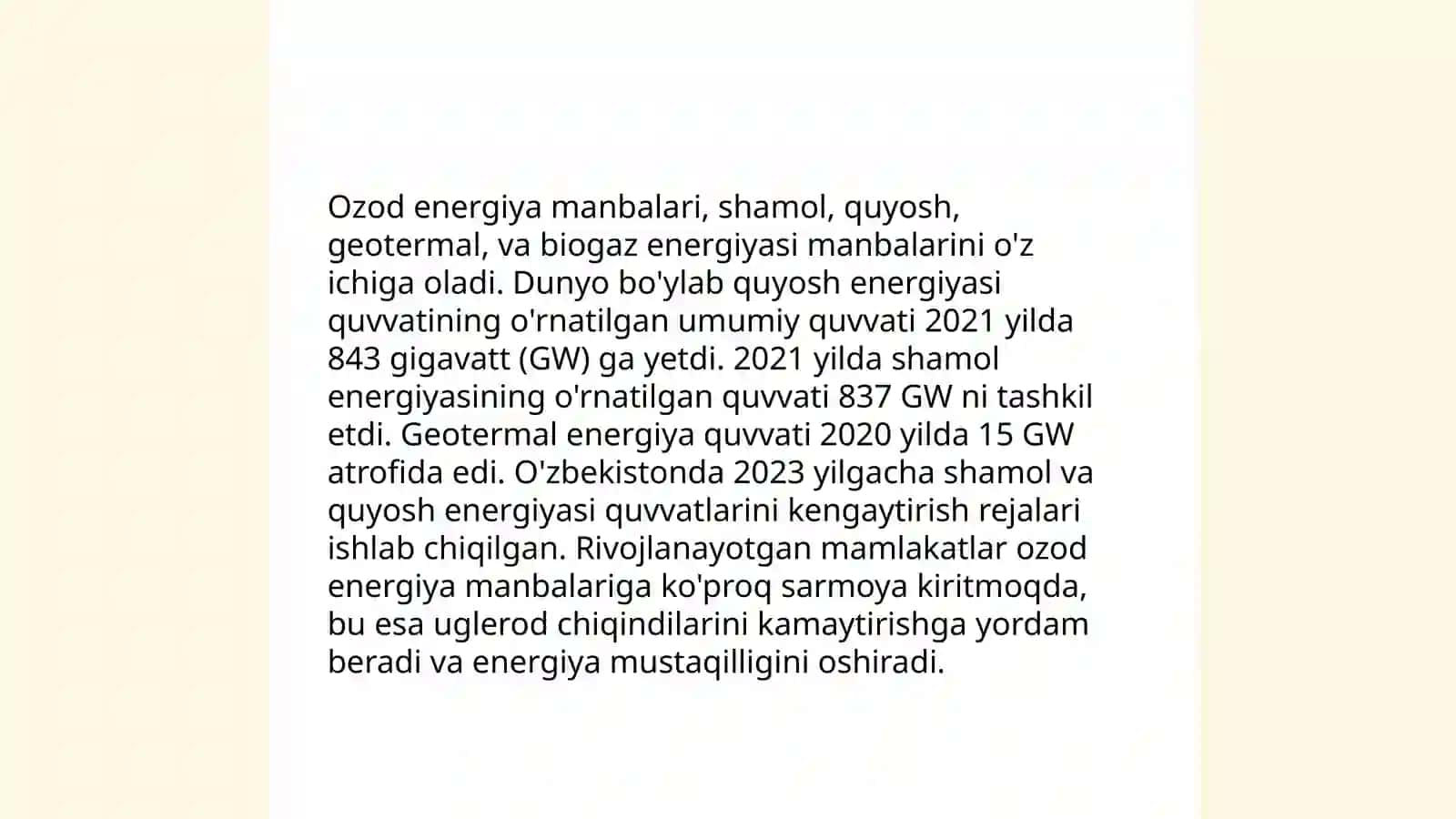 Muvozanat shartlari.Ozod energiya 3