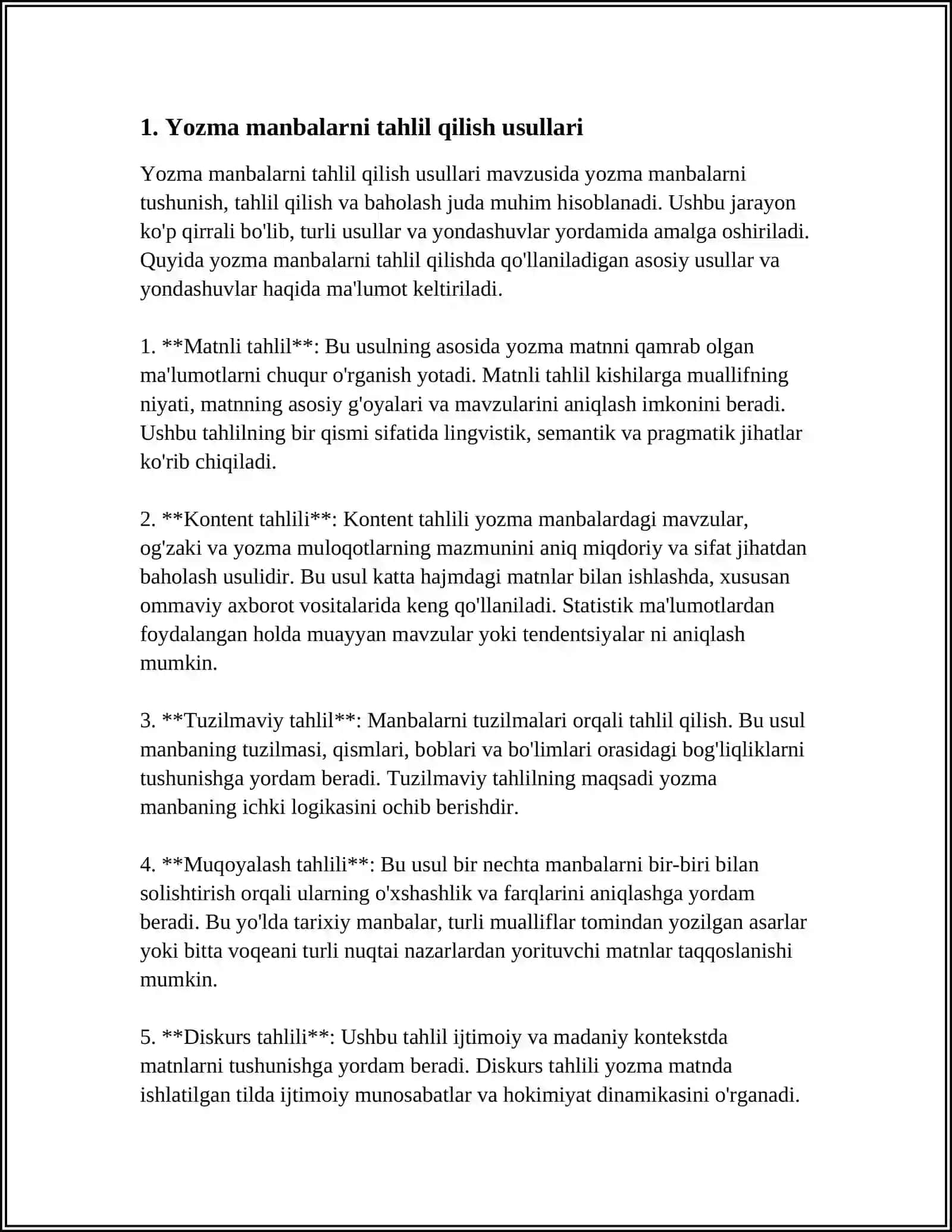 SAHOGA TEGISHLI MAQOLALAR BILAN ISHLASHISH. MAQOLALARDA SOHAGA TEGISHLI ILMIY TERMINLARNING QOLLANISHINI ORGANISH 3