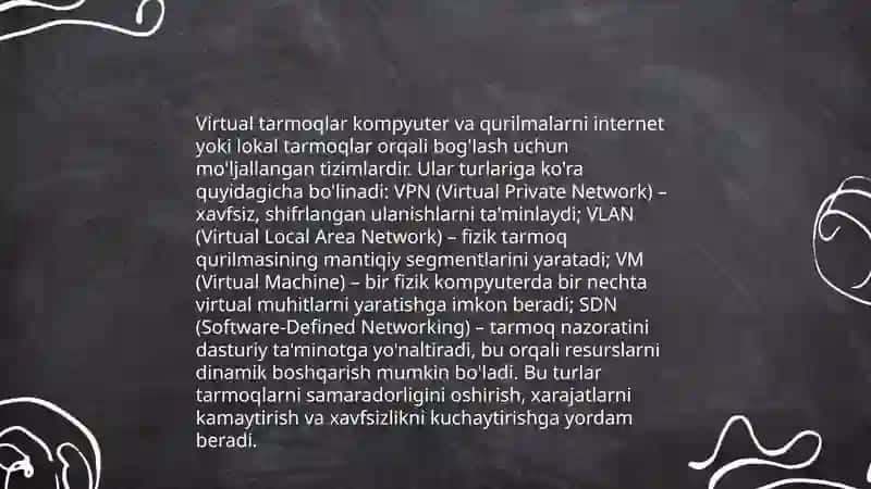 Virtual tarmoqlar 3