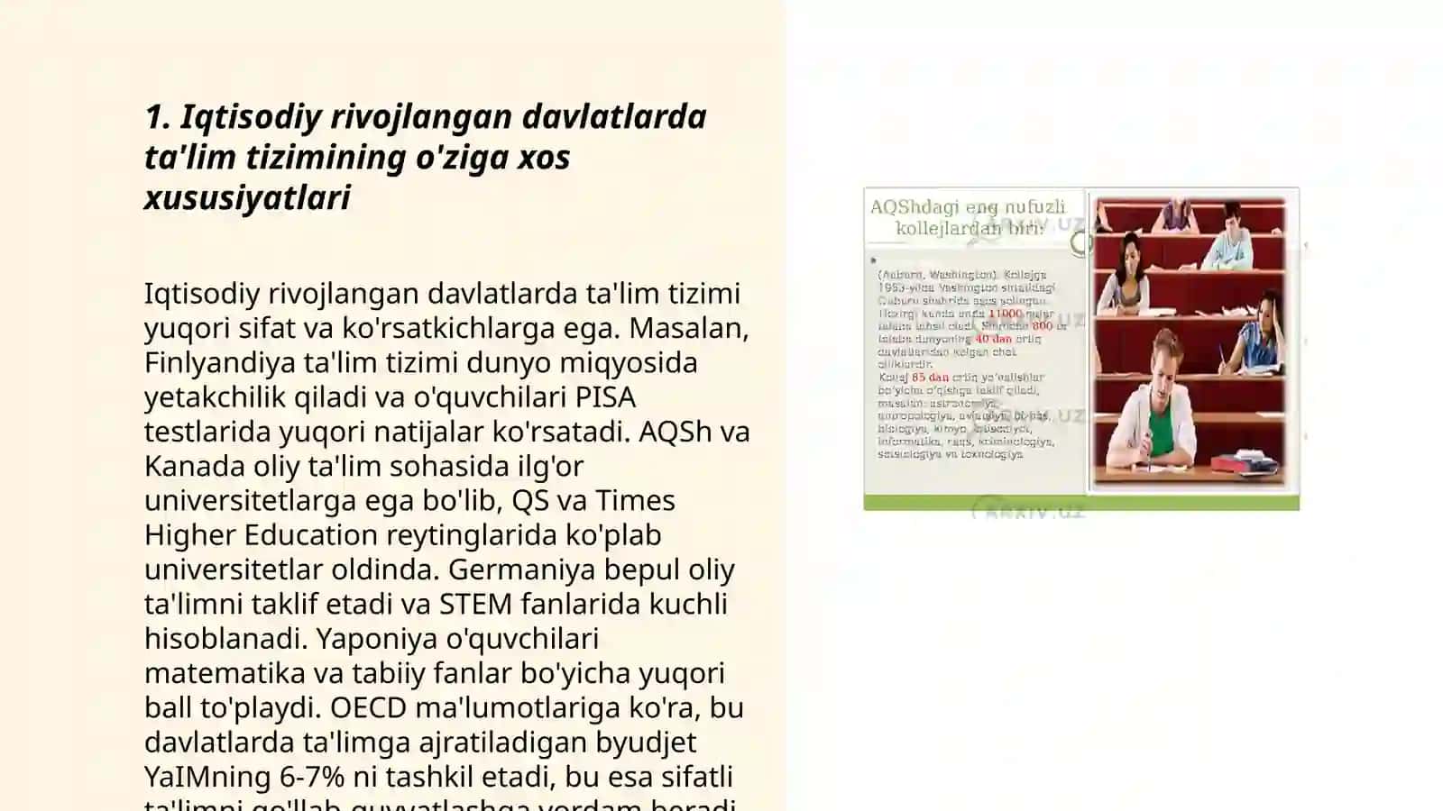 Iqtisodiy rivojlangan davlatlarda ta'lim tizimi 3