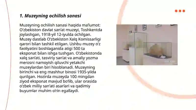 I.V. Savitskiy nomidagi san‘at muziyening tashkil etilishi 3